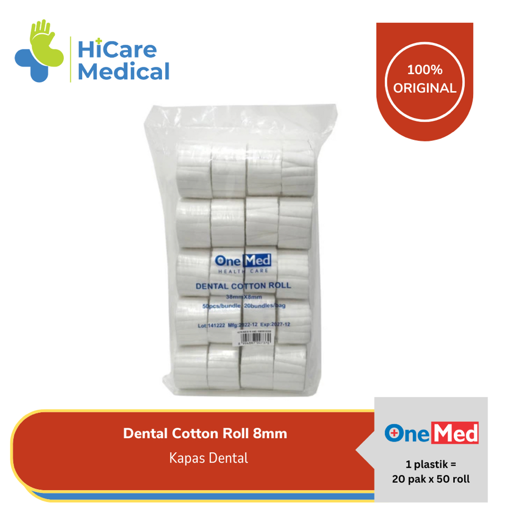 Kapas Dental Roll / Dental Cotton Roll Onemed