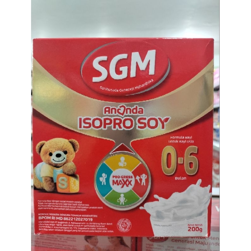 SGM ANANDA SOYA 0-6 200GR /Susu Formula Bayi