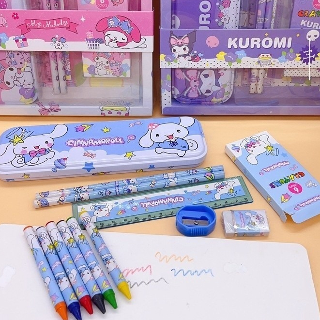 

AIKA STATINERY SET 7 IN 1 ALAT TULIS SEKOLAH KOMPLIT / KOTAK PENSIL ANAK / SOUVENIR HADIAH KADO / BINGKISAN ULTAH ANAK KARAKTER