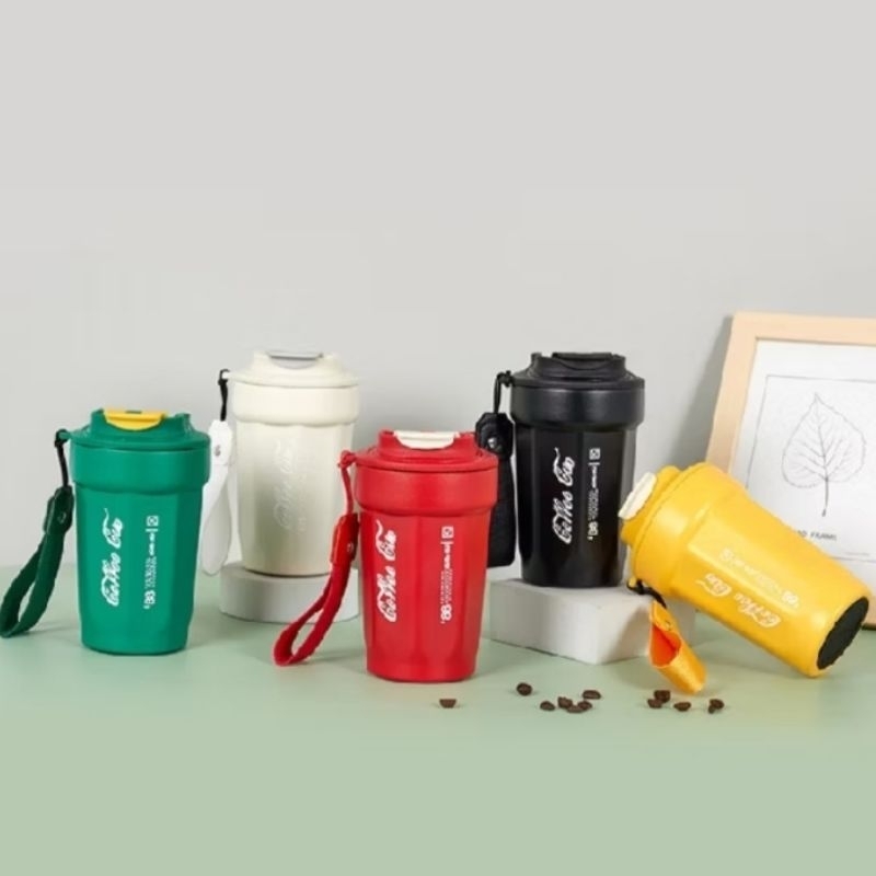 Termos coffe 400ml,Tumbler mug tahan panas dan dingin/TRAVEL MUG TERMOS KOPI GELAS AIR MINUM PANAS D
