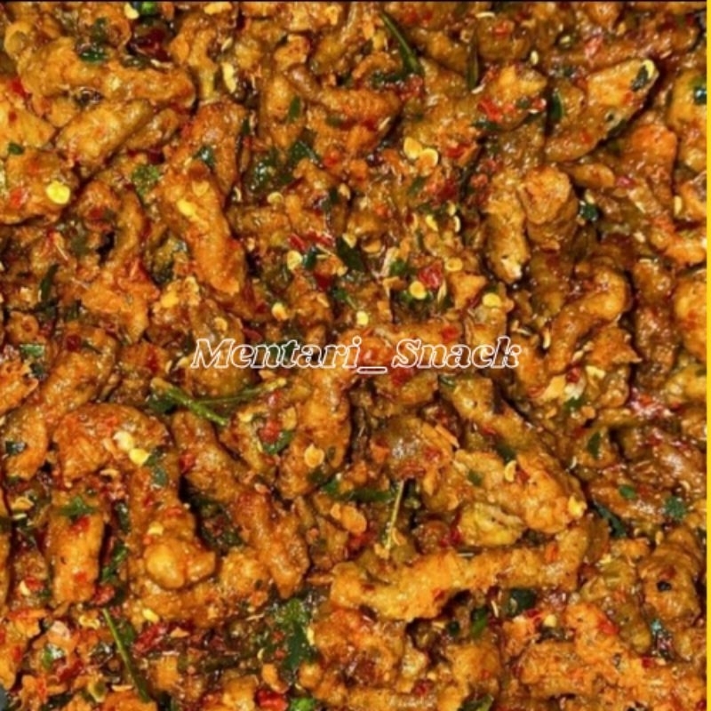 

Keripik usus ayam crispy pedas daun jeruk 1 Kg