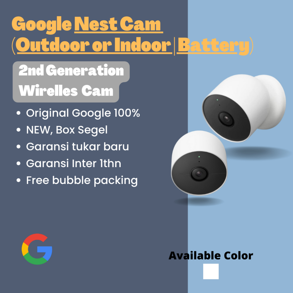 Nest Cam Battery Wireless (outdoor or indoor, battery)