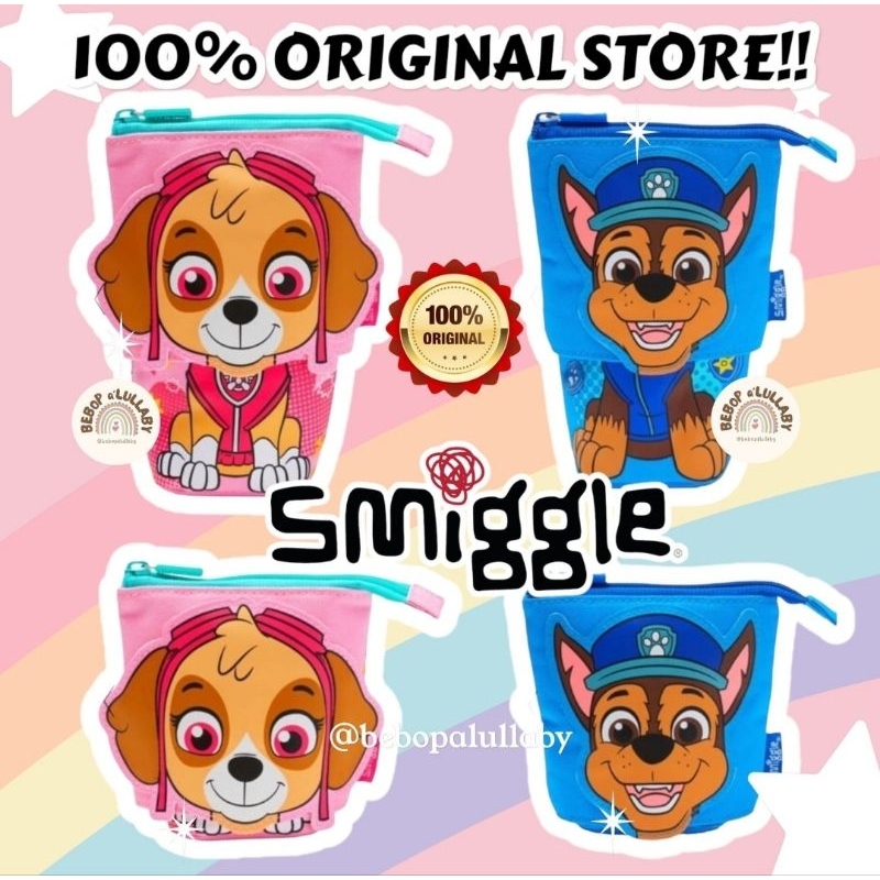 

SMIGGLE 100% ORIGINAL STORE PAW PATROL PENCIL CASE TEMPAT PENSIL SKYE CHASE LUNCH BAG TAS MAKAN BENTO BAG