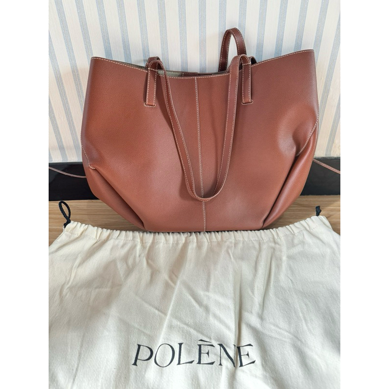 polene reguler cyme cognac preloved bag authentic