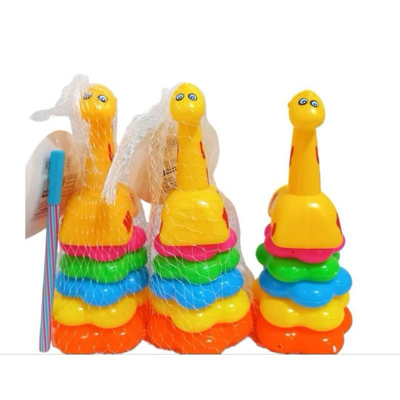 Mainan Anak Donat Donut Ring bebek jerapah Lingkar Bintang Ukuran Mini model Jerapah Anak Hewan Main