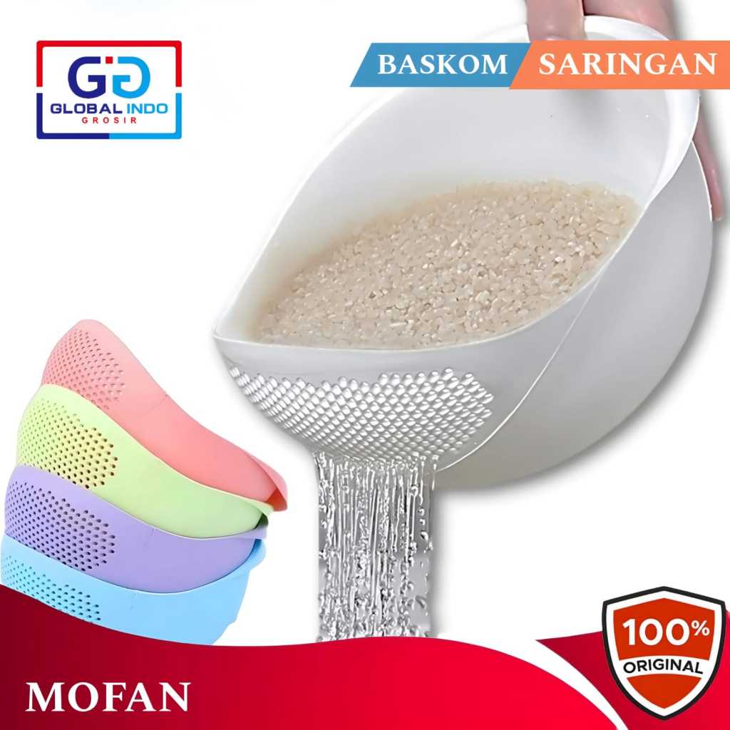 Baskom Pencuci Beras Baskom Cuci Beras Buah dan Sayuran Wadah Cuci Beras Baskom Serbaguna