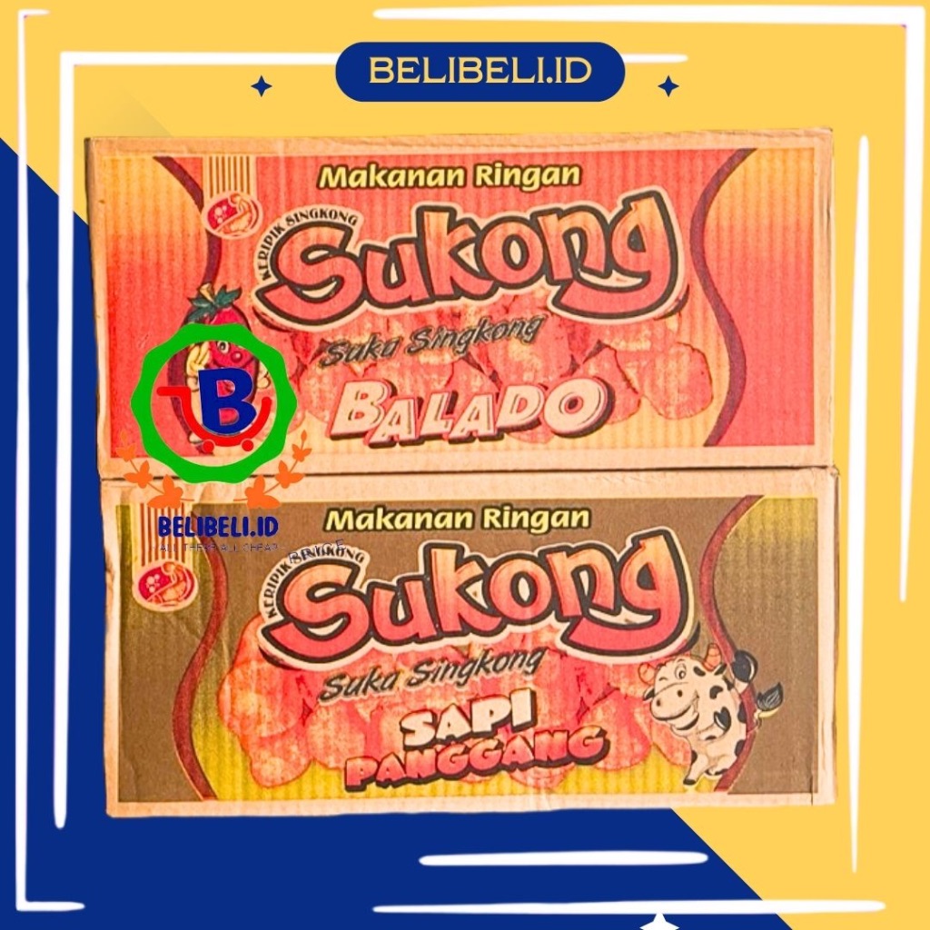 

Snack Chiki ciki jadul zaman dulu makanan ringan keripik kripik singkong Sukong 1 Dus isi 40 Pc