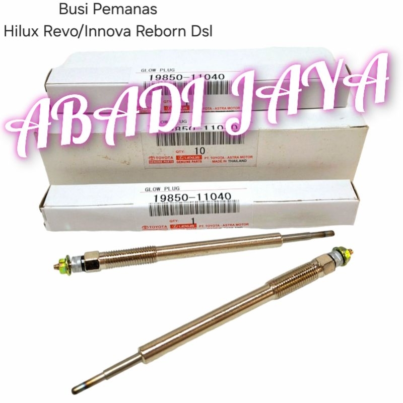 BUSI PEMANAS ATAU GLOW PLUG HILUX REVO 2GD INNOVA REBORN ORIGINAL ASLI