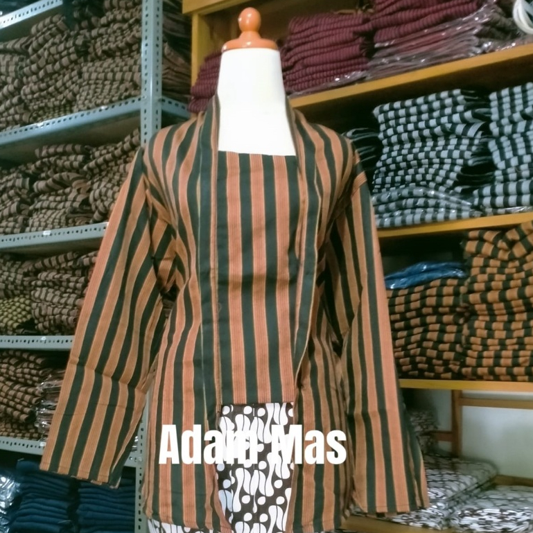 Baju lurik Wanita Dewasa/Baju Kebaya Adat Jawa/Baju Lurik Wanita/Kebaya Lurik Jogja Solo/Kebaya Jawa