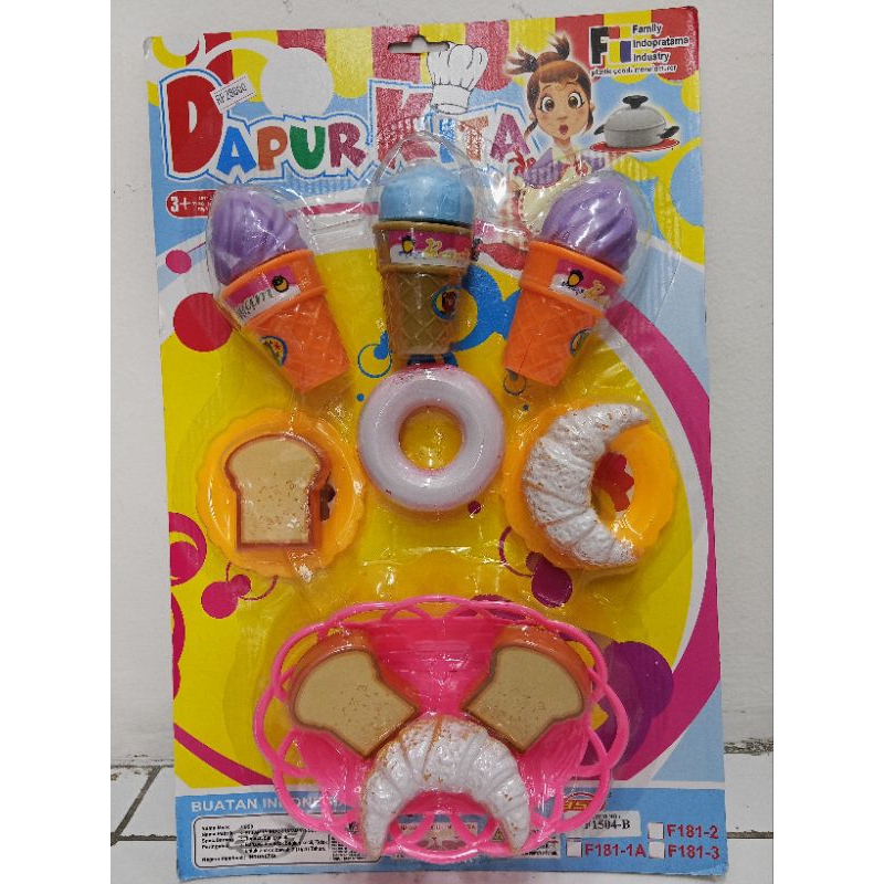 Mainan Anak Cooking Set / Mainan Anak Perempuan Masakan 1Set / Play Es Krim Donat Set