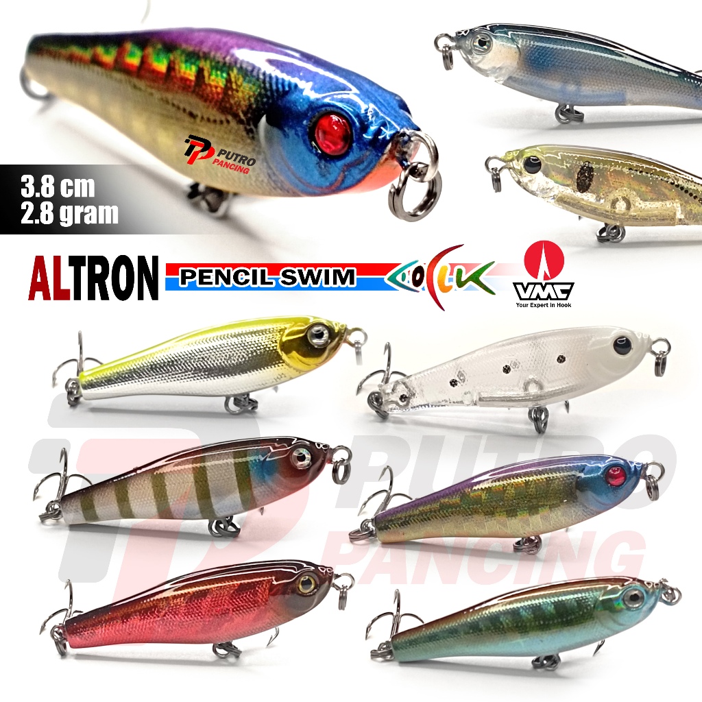 Lure Altron Pencil Swimbait sinking Swimmer Swim AOCLU VMC hook