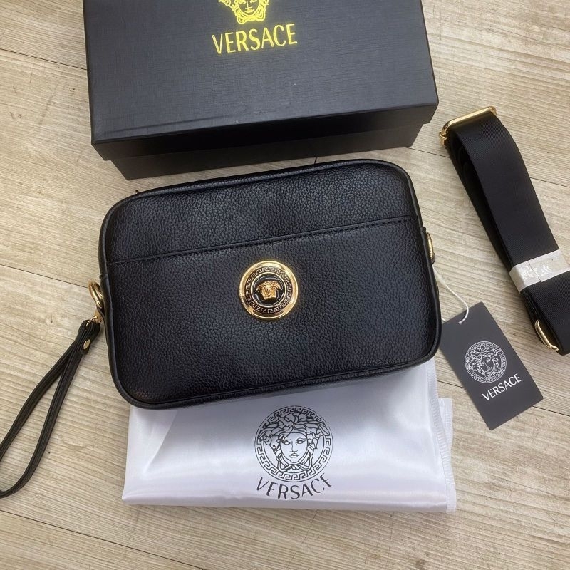 TAS VERSACE MEN CLUTCH IMPORT HANDBAG PRIA PREMIUM AAA QUALITY FREE BOX