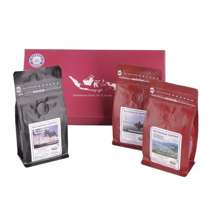 

3 Pack Wild Kopi Luwak Arabika / Robusta Indonesia Gift Box 3x120gr - by Maharaja Coffee