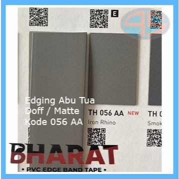 BHARAT Edging Warna ABU 056AA DOVE DOFF MATTE Hpl pelapis pinggir meja
