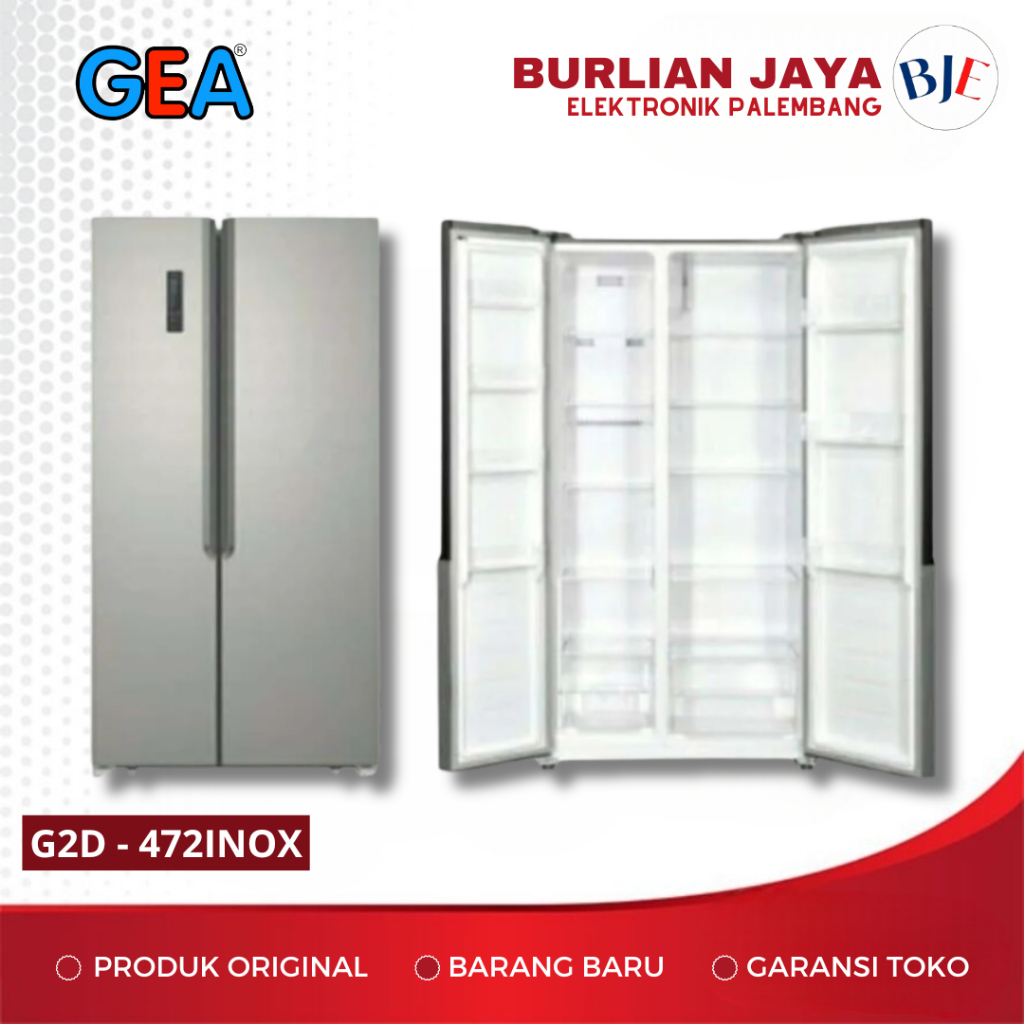 KULKAS SIDE BY SIDE GEA G2D-472 INOX KULKAS SIDE BY SIDE PALEMBANG