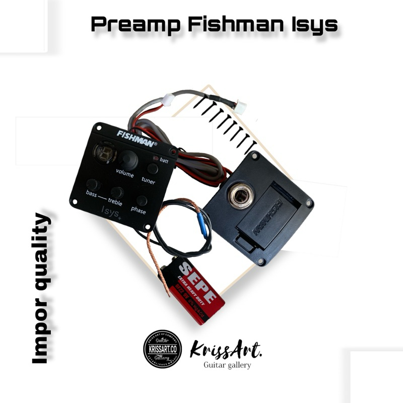 Preamp fishman isys+ equalizer fishman