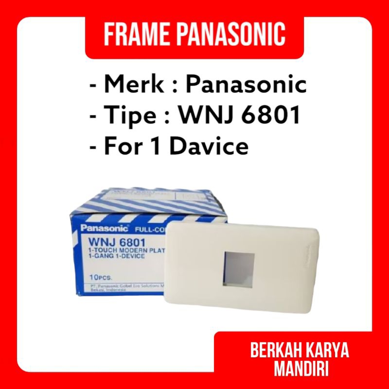 Frame Panasonic WNJ 6801 / Papan Saklar Stop Panasonic