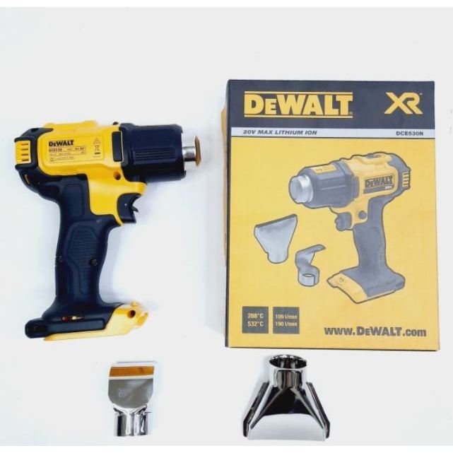 Mesin Heat Gun / Hot Gun Cordless 18V DEWALT DCE 530 UNIT ONLY BARE UNIT