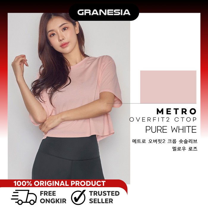 STL Metro Bio OverFit Crop Short Sleeve STLT80|Baju Olahraga Wanita