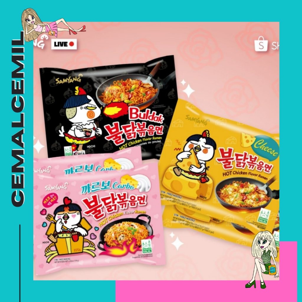 

SAMYANG Hot Chicken 140gr READY All Varian FREE Ongkir