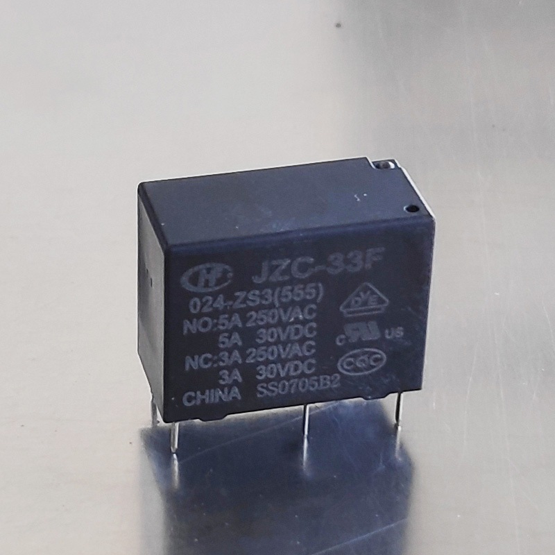 RELAY DC 24V 5PIN JZC-33F 024-ZS3(555) SUBMINIATURE INTERMEDIATE POWER RELAY