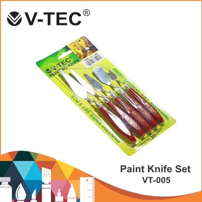 

KODE G7X2 VTec Painting Knife VT5 Pisau Palet Pisau Lukis Pisau Palet VTec Pisau Palet Set