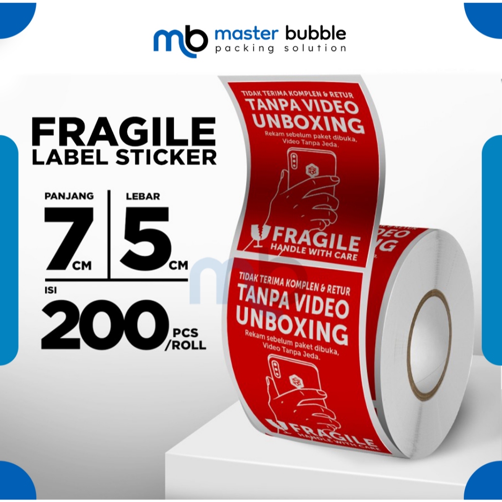

Stiker Sticker Fragile - Video Unboxing 200pcs Per Roll Rusfet - Harga Satuan