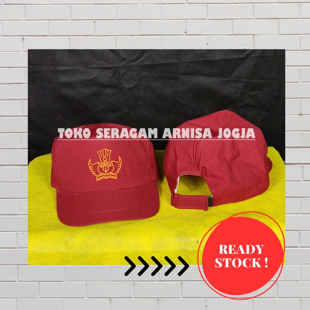 [BISA COD] Topi SD Sablon | Topi SD Negeri | Topi SD Putra/Putri