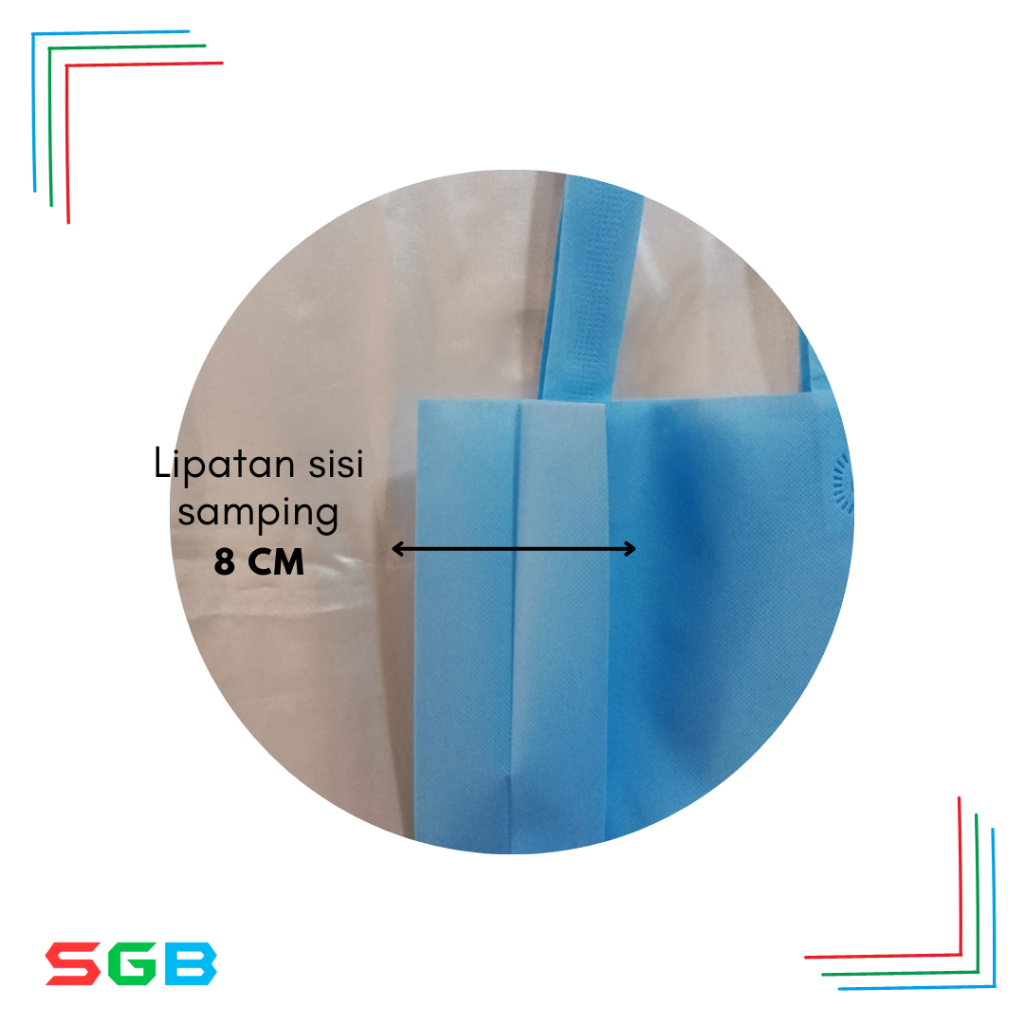

RB Lusinan_Tas Spunbond Goodie Bag Handle uk 25x35 cm Isi 12 Pcs Tebal / Goodie Bag / Tas Kain
