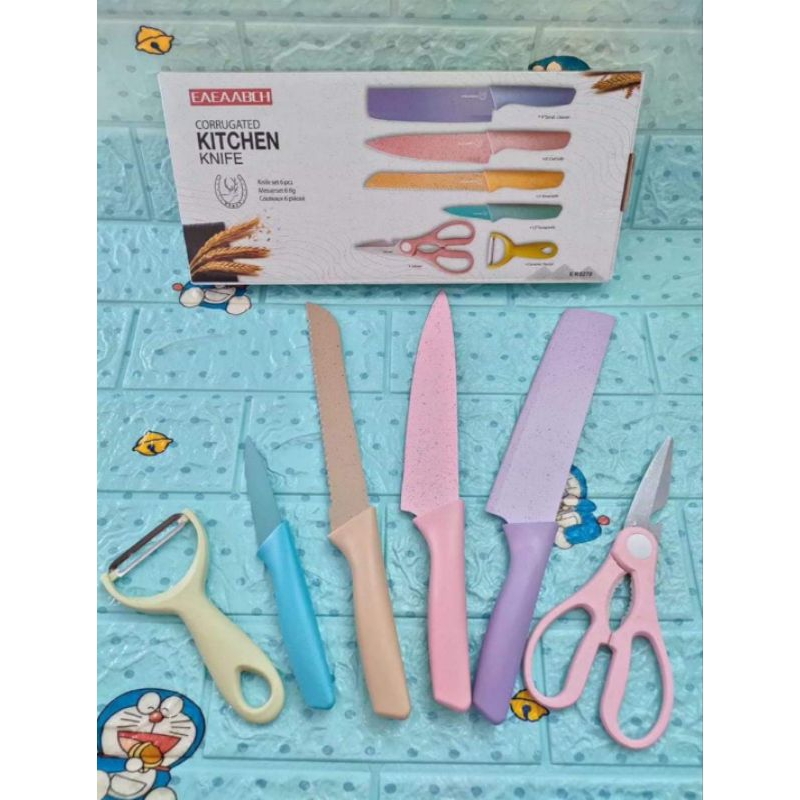 PISAU JERAMI KITCHEN KNIFE 6PICS ER-0278