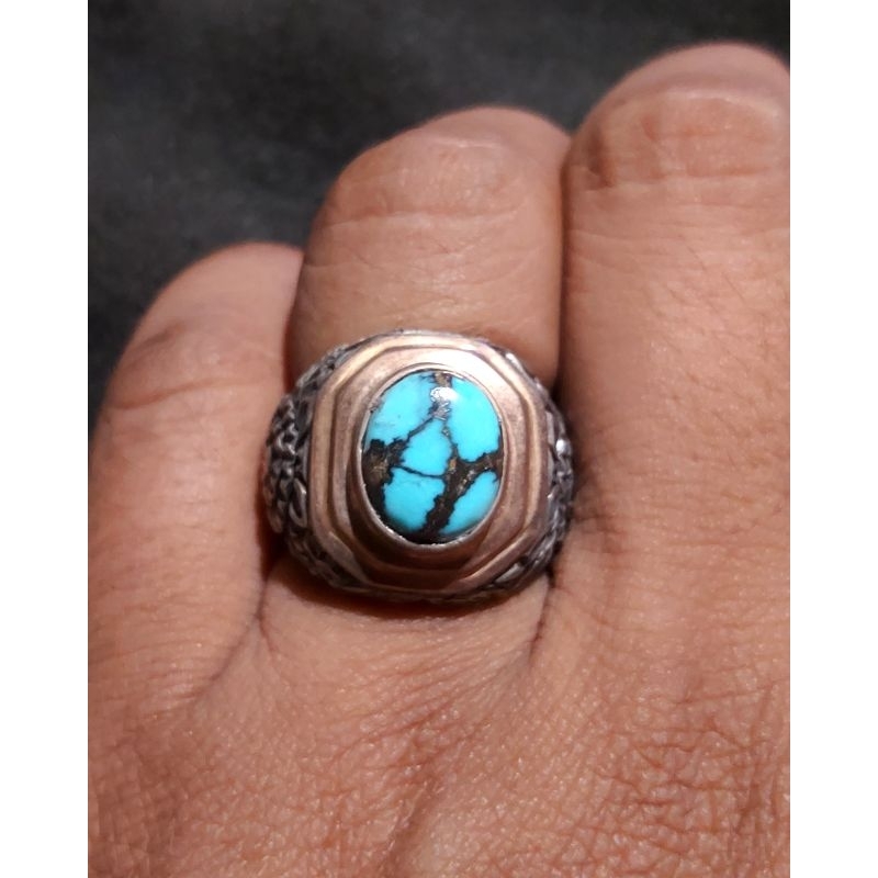 HQ NATURAL TURQUOISE - PIRUS HUBEI-XINJIANG-GRADASI TOSKA BIRU-URAT EMAS- HIJAU-JENONG-AKSESORIS-KOL