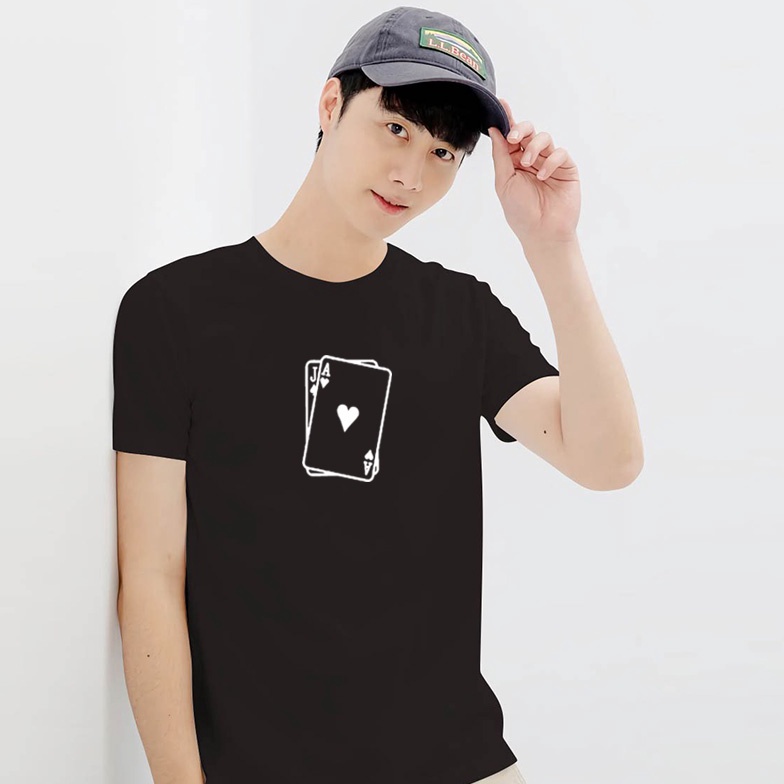 PRODUK TREND Kaos Pria  Kaos Distro  Tshirt Pria KARTU REMI Kaos Unise