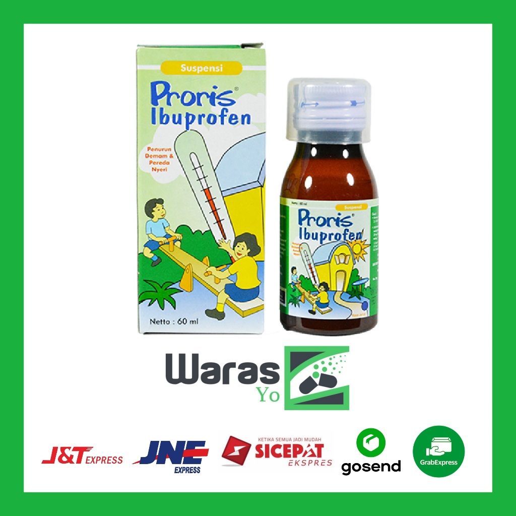 [SW] Proris Sirup 60 ml -  Obat demam anak, pereda nyeri, sakit gigi
