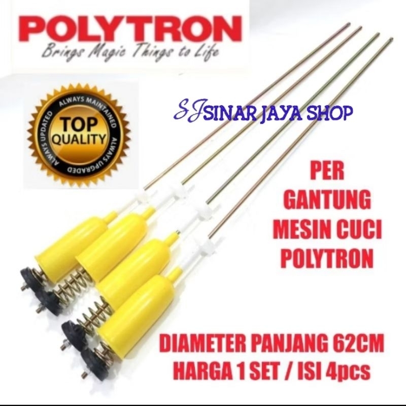 SHOCK BREAKER SUPSENSI PER GANTUNG MESIN CUCI POLYTRON TOP LOADING
