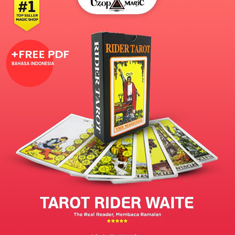 KODE M55C  Free PDF  Kartu Tarot Bahasa Indonesia  Uzop Magicshop Kartu Ramal tarot black edition ta