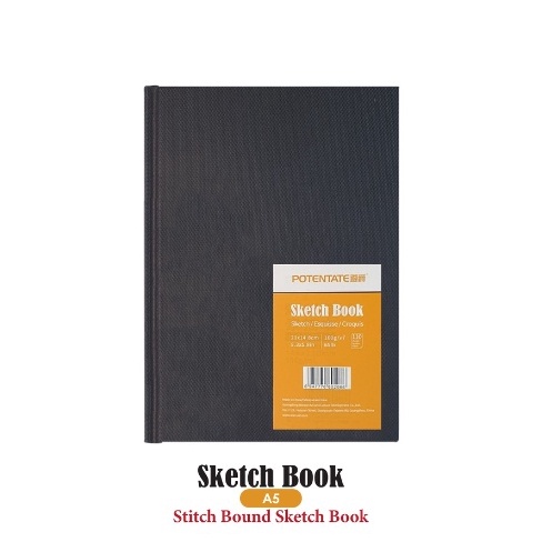 

KODE P9W7 Buku Sketsa Potentate Hard Cover A5 Stitch Bound Sketchbook