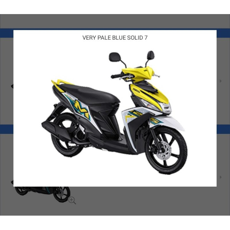 Paket Full Set Body Halus Yamaha Mio M3 2023 Putih Kuning Original Yamaha