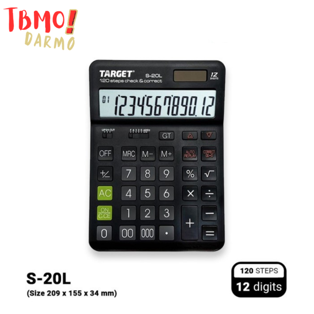 

TBMO KALKULATOR TARGET S-20L CHECK&CORRECT