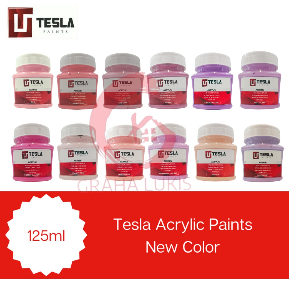 

Tesla Paints Acrylic 125ml NEW COLOR PASTEL q A3G5