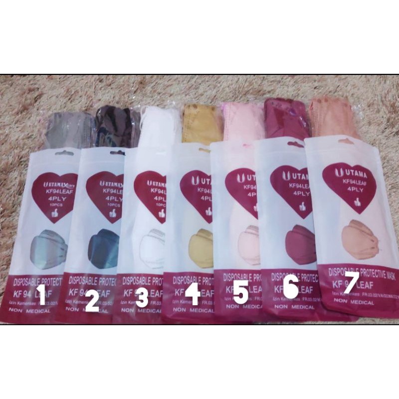 HARGA GROSIR UTAMA MASKER KF94 MODEL KOREA WARNA WARNI ISI 1 PCS SUDAH IZIN KEMENKES WARNA