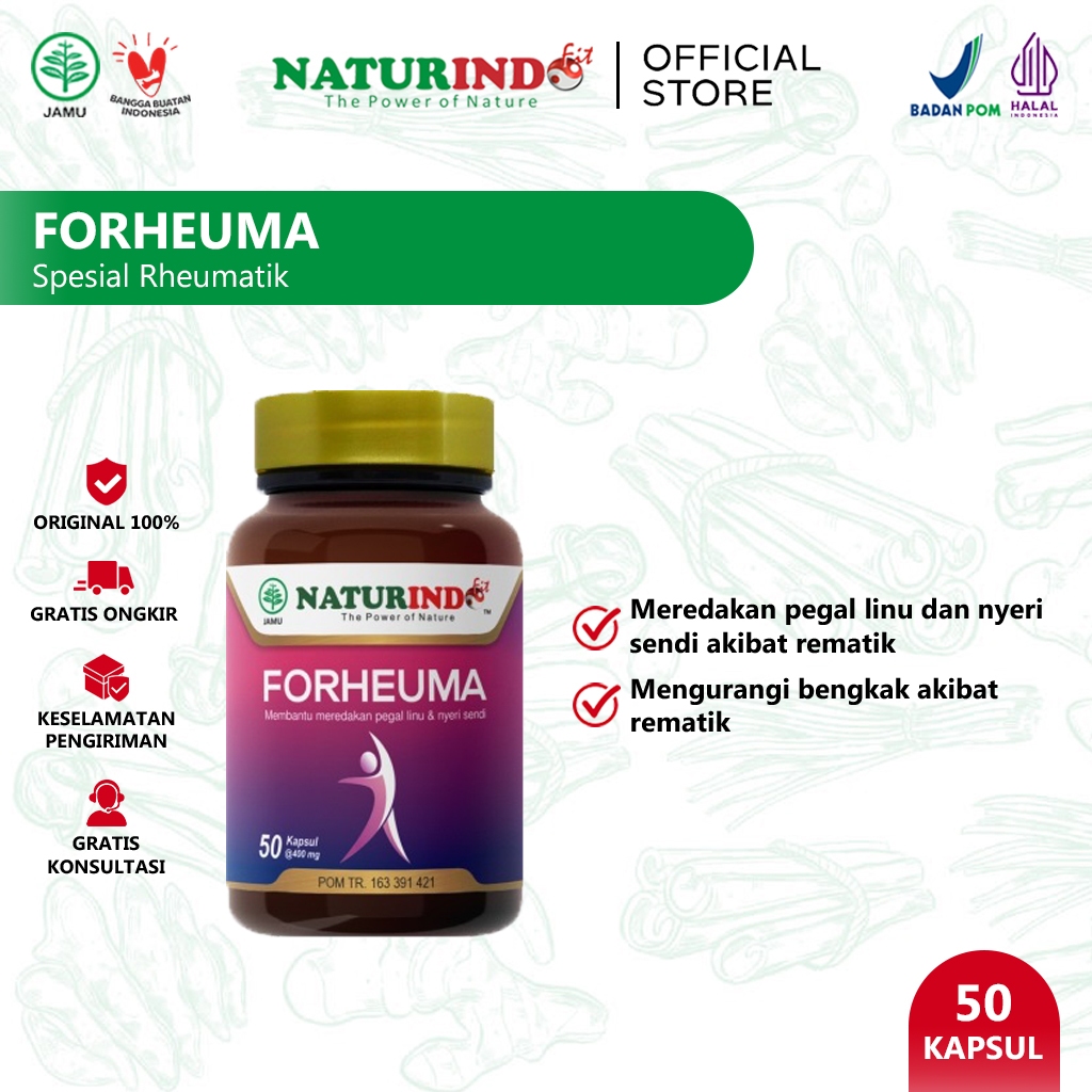 NATURINDO FIT - FORHEUMA | Obat Neuropati Diabetik, Kebas, Kesemutan, Sering Keram, Asam Urat, Remat