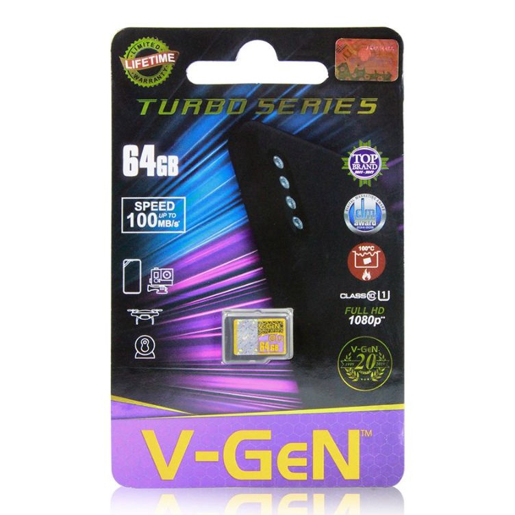 KODE G23S VGEN Micro SD Vgen 64GB Class 1 Class1 TURBO SERIES Memory Card Original