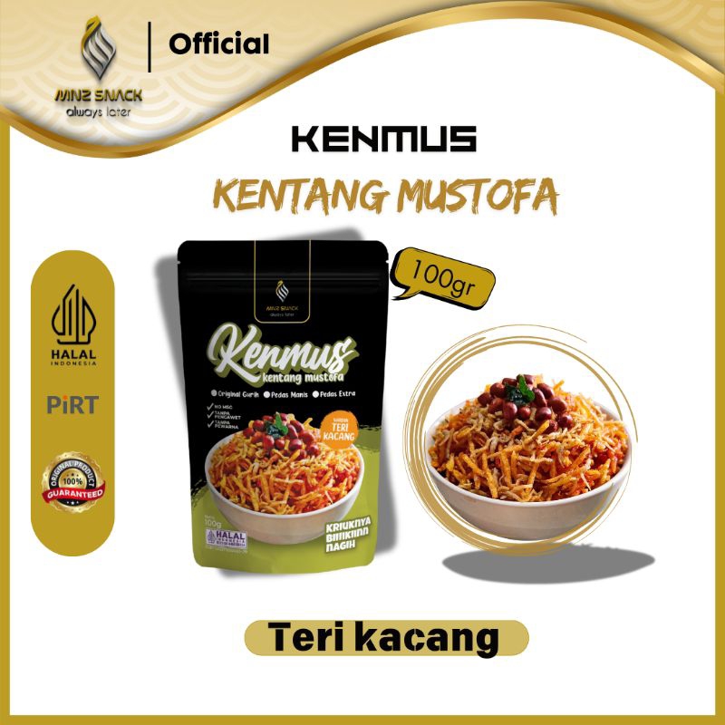 

MNZSNACK (KENMUS) Kentang Mustofa Teri Kacang 100gr NO MSG Kering kentang