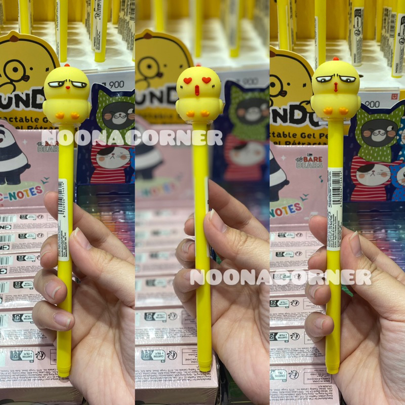 

Miniso x Dundun Pulpen / Gel Pen with Cap (0.5mm) Fun DunDun Chicken Collections