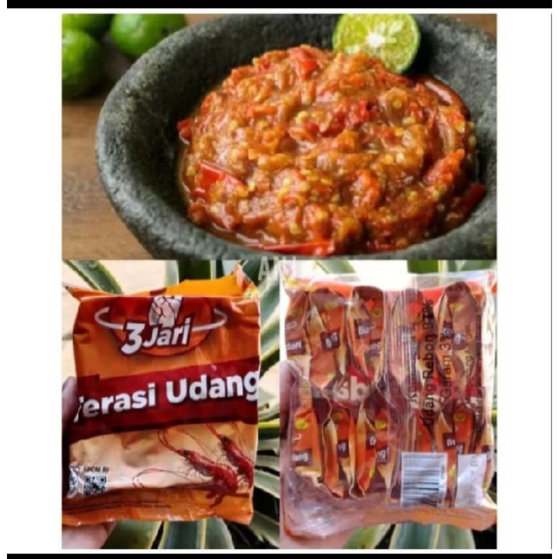 

terasi udang cap 3 JARI 40g per pack isi 20pcs
