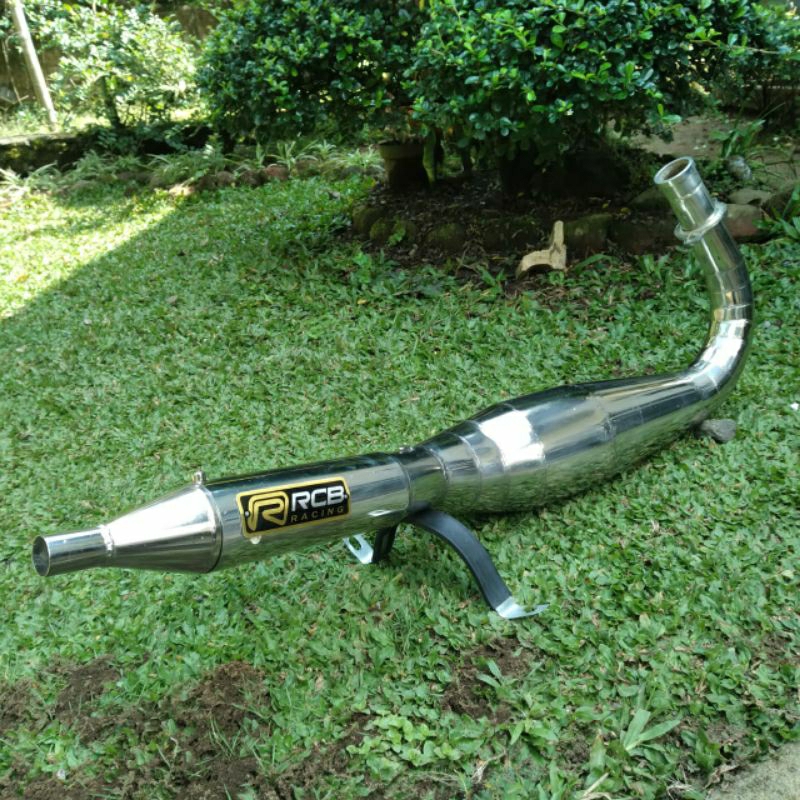 Knalpot Rx King, kolong telo 3v3 chrom
