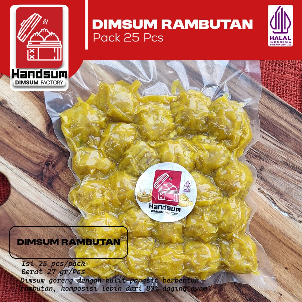 

Dimsum Ayam Rambutan Frozen Handsum isi 25 Pcs