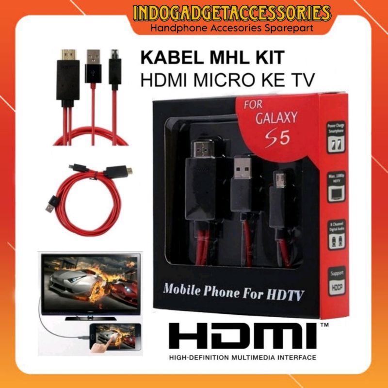 KABEL HDMI V8 MICRO MHL TO HDMI MEDIA ADAPTER