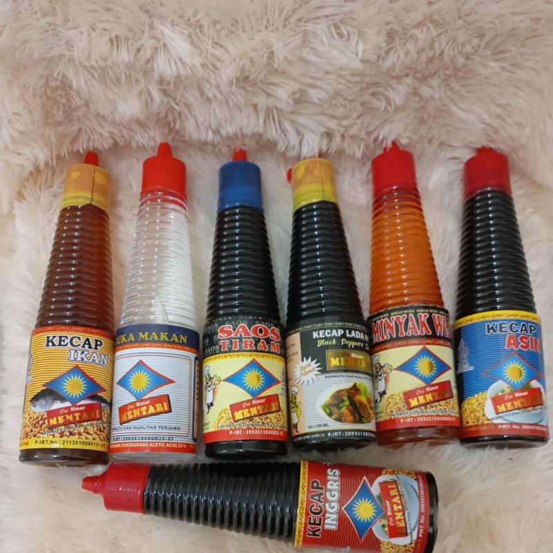 

PAHE 2 ISI 7 BOTOL (KECAP IKAN, CUKA MAKAN, SAOS TIRAM, KECAP LADA HITAM, MINYAK WIJEN, KECAP ASIN, KECAP INGGRIS)