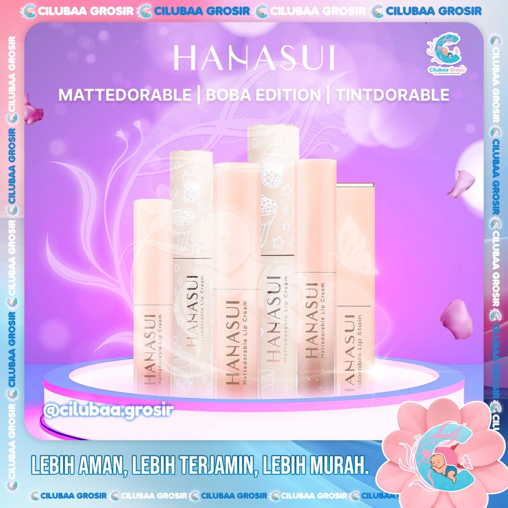 HANASUI Mattedorable Lip Cream || Tintdorable Lip Tint ||  Lip Stain || BOBA EDITION || Matte Dorabl